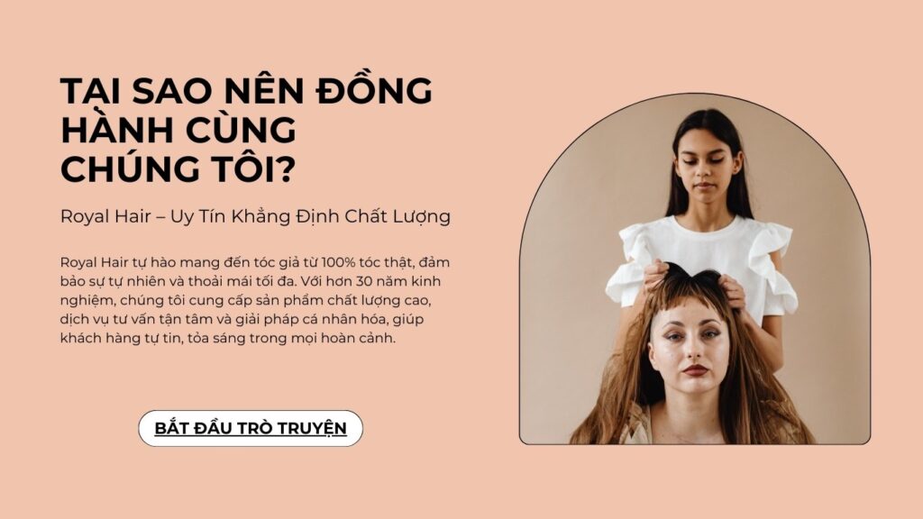 Sản phẩm medical wig của royal hair